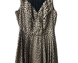 Bcbg Genration Womens Size 0 Black Tan Dress Fit and Flair Sleeveless Po... - £12.03 GBP