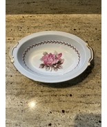 Noritake Rosemont 5048 Oval Serving Bowl White Gray Pink Rose Gold Trim ... - $309.48 MXN