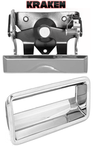 Tailgate Handle For Chevy GMC Truck Pickup 88-98 With Rod Clips And Bezel Chrome - £43.30 GBP