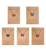 5 Pcs Stylish Butterfly Jewellery Necklace for Pendant Necklace Gifts fo... - €23,44 EUR