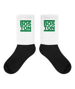 BOSTON BASKETBALL Run Style CREW SOCKS Tatum Brown Bird McHale Pierce Ga... - £16.33 GBP