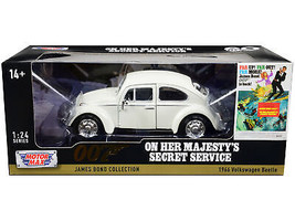 1966 Volkswagen Beetle White James Bond 007 On Her Majesty&#39;s Secret Service 1969 - £33.15 GBP