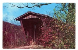 Sautee Creek Covered Bridge Helen Georgia Color Postcard - £10.79 GBP