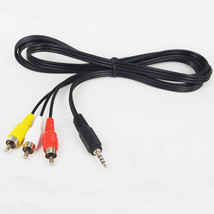 5ft. 3.5mm Plug Auxiliary AUX to 3 RCA AV Audio Video TV Cable Cord Wire... - $14.24