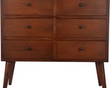 Walnut Mid Century 6-Drawer Accent Chest From Decor Therapy. - $263.98