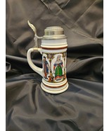 Vintagel BMF German Beer Stein Lidded Zinn Beer Mug - $46.75