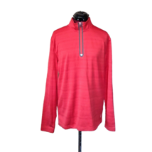 Fila 1/4 Zip Pullover Red Women Live In Motion Size Medium Reflective - £16.84 GBP