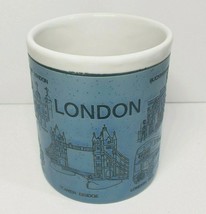 Vintage Blue and White &quot;Sights of London&quot; Coffee Mug Cup - $13.47