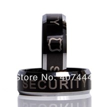 Free Shipping New Hot Sales 8MM Black Two Tone Security Men&#39;s Fashion Tungsten C - £36.66 GBP