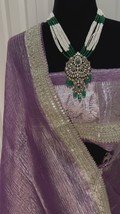 Pure Silk Mark Certified Saree, Handwoven Pure Crush Silk Saree - Elegant Tradit - £216.26 GBP