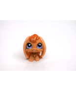 Littlest Pet Shop LPS Authentic Orange/ Tan Bunny w/ Purple Eyes Blue Ma... - $7.12