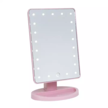Rosey Blush Large LED Vanity Mirror - Bright Natural Light Battery Opera... - £11.88 GBP