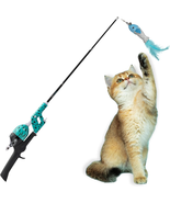 Cat Caster Fishing Pole Toy | Tangle Free, Retractable &amp; Easy to Store. ... - £52.57 GBP