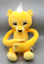 Fingerlings Plush Lion 18&quot; Yellow Interactive Sound Hair Lights Up Batteries VG - £12.78 GBP