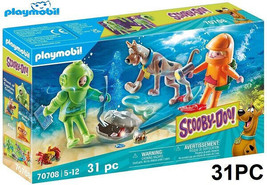 31PC Playmobil SCOOBY-DOO! Adventure With Ghost Diver (MODEL:70708) - £10.03 GBP