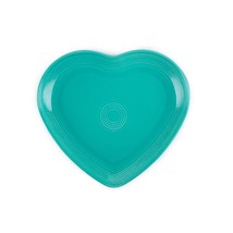 Fiesta 9&quot; Heart Plate | Turquoise - £44.81 GBP