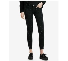 Levis 711 Womens 18 W34 Black Flash Dance Studded Skinny Ankle Jeans NWT... - £16.42 GBP