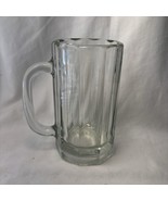 Vintage Thick Heavy Clear Glass Beer/Root Beer Mug with Handle Libby 8 - $15.99