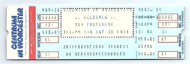 Dan Fogelberg Untorn Konzert Ticket Stumpf Kann 20 1984 Worcester - £39.59 GBP