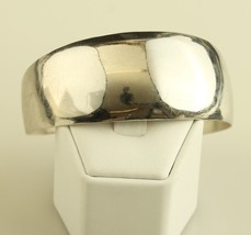 Vintage 1940&#39;s Beau B Sterling Silver Polished modernist Cuff Bracelet - $69.30