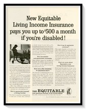 Equitable Living Income Insurance Print Ad Vintage 1961 Magazine Adverti... - $9.70