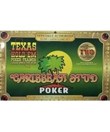 Let It Ride Three Card Poker Texas Hold &#39;Em Caribbean Stud Home Casino G... - £19.83 GBP