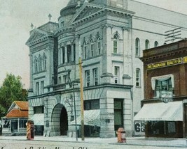 1907 Soldiers Sailors Monument Building Newark Oh Postcard Tallmadge Realty - £14.34 GBP