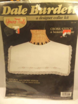 Vintage Cross Stitch Kit Designer Collar Kit Dale Burdett Sewing Pattern Canvas - £8.97 GBP