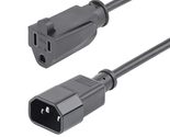 StarTech.com 1ft (0.3m) Power Extension Cord, IEC C14 to NEMA 5-15R, 10A... - $69.53