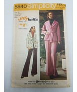 Vintage 1973 Simplicity Patterns 8540 JiffyKnits Jacket &amp; Pants Size 10 ... - £8.43 GBP
