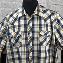 Foundry Supply Co Camicia Western A Quadri 2XLT Con Bottoni A Snap E Yoke - $25.98