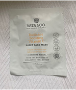 RATA &amp; CO Radiance Boosting Vitamin C Sheet Mask NEW - $3.49