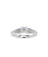 Amborsial Moissanite Diamond White Gold Ring - €648,34 EUR