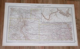 1927 Vintage Map Of Colorado Denver Kansas Grand Canyon Arizona - £17.13 GBP