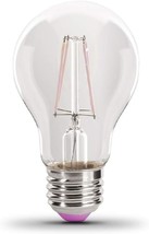 Feit Electric A19/TP/LED Purple LED Filament Light Bulb, 4.5 Watts, 120 Volts - £6.87 GBP