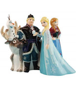 Walt Disney Frozen Movie Main Cast of 5 Ceramic Salt and Pepper Shakers ... - £30.47 GBP
