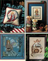 38 Cross Stitch Christmas Inspirational Easter Patriotic Angels Galore P... - $13.99