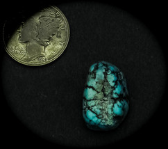 14.0 cwt. Vintage Kingman Nugget Turquoise High Dome Cabochon - $27.00