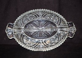 Old Vintage Clear Press Glass Relish Candy Nut Dish Kitchen Tool Decor - £9.34 GBP