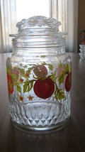 Vintage Glass Tomato Canister with Glass Lid - £19.61 GBP