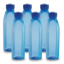 Cello Crystal PET Bottle Set, 1 Litre, Set of 6,Blue - $34.43