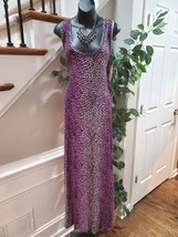 Rachel Roy Womens Purple Viscose Scoop Neck Sleeveless Long Maxi Dress Size 0X - £35.39 GBP