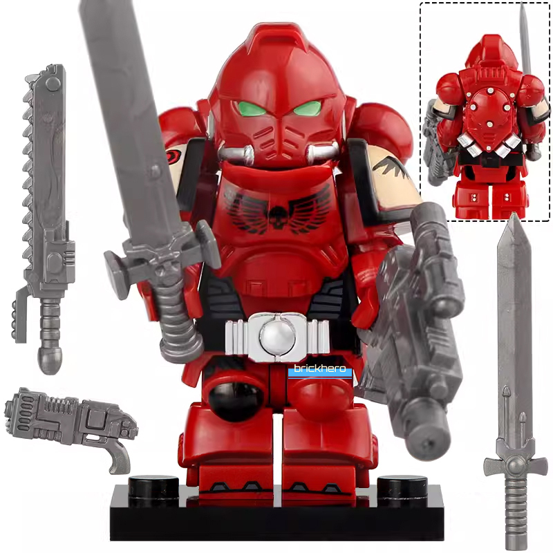 Blood Raven WH40K Space Marine Lego Compatible Minifigure Brick Toys Gift