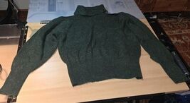 Worthington Long Sleeve Metallic Turtleneck Sweater Green XL - $26.95