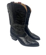 Tony Lama Mens Vintage Black Soft Relaxed Leather Western Cowboy Boots U... - $98.99