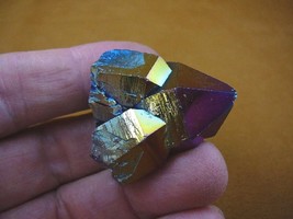 (R1-64) iridescent Aurora Crystal quartz titanium GEM gemstone Aura spec... - £16.80 GBP