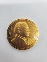 Grover Cleveland - 24k Gold Plated Coin -Presidential Medals Cover Colle... - £6.04 GBP