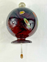 Vintage Handmade Blown Red Glass Hummingbird Feeder w/ Spout !!!! - £19.38 GBP