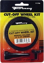 Forney 71798 Cut-Off Wheel Kit with 1/4-Inch Shank Mandrel, 3-Inch-by-1/... - $32.99