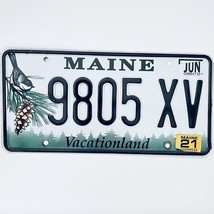 2021 United States Maine Vacationland Passenger License Plate 9805 XV - £13.13 GBP